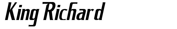 King Richard font preview